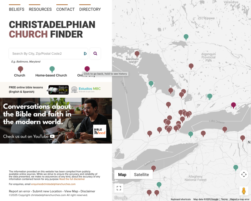 find a christadelphian church